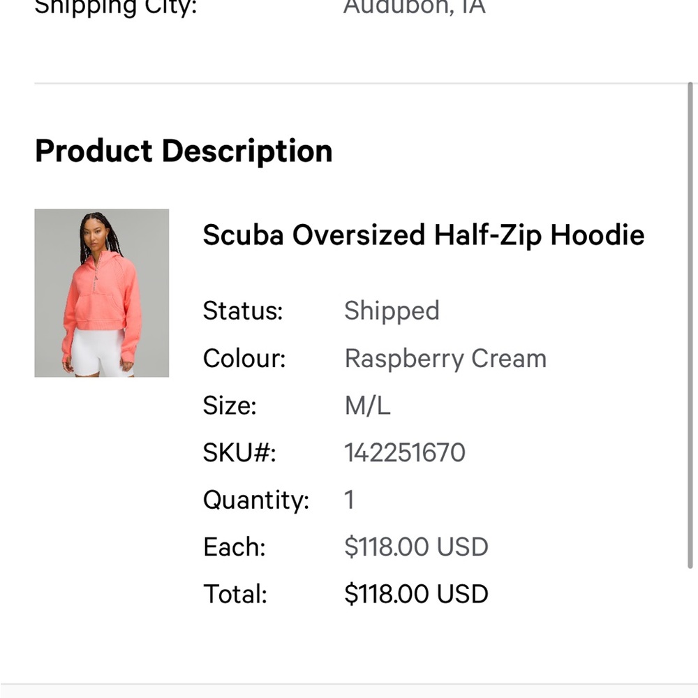 Scuba Oversized Half-Zip Hoodie